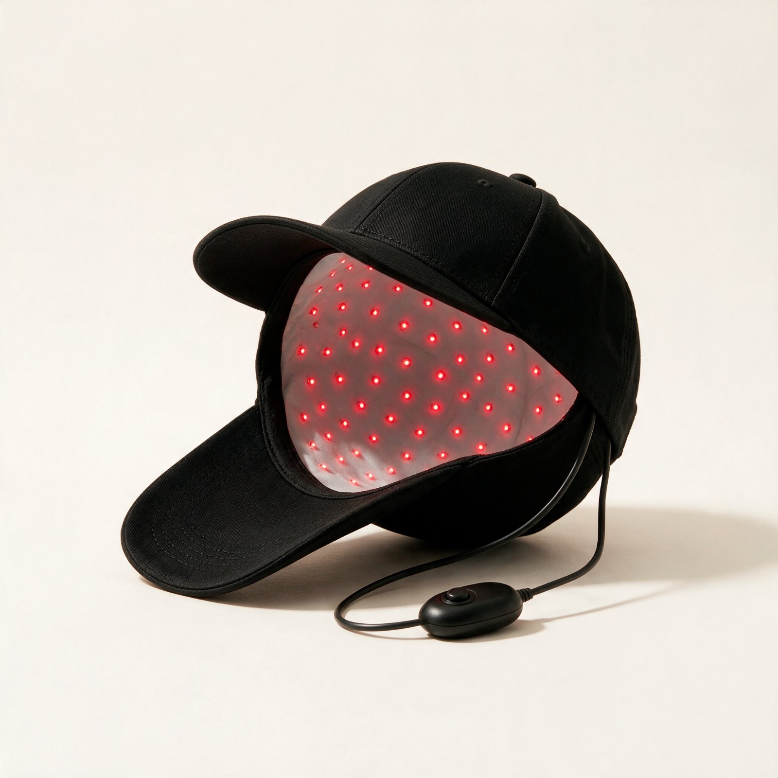 Sanamere Cap ready to wear at a home desk