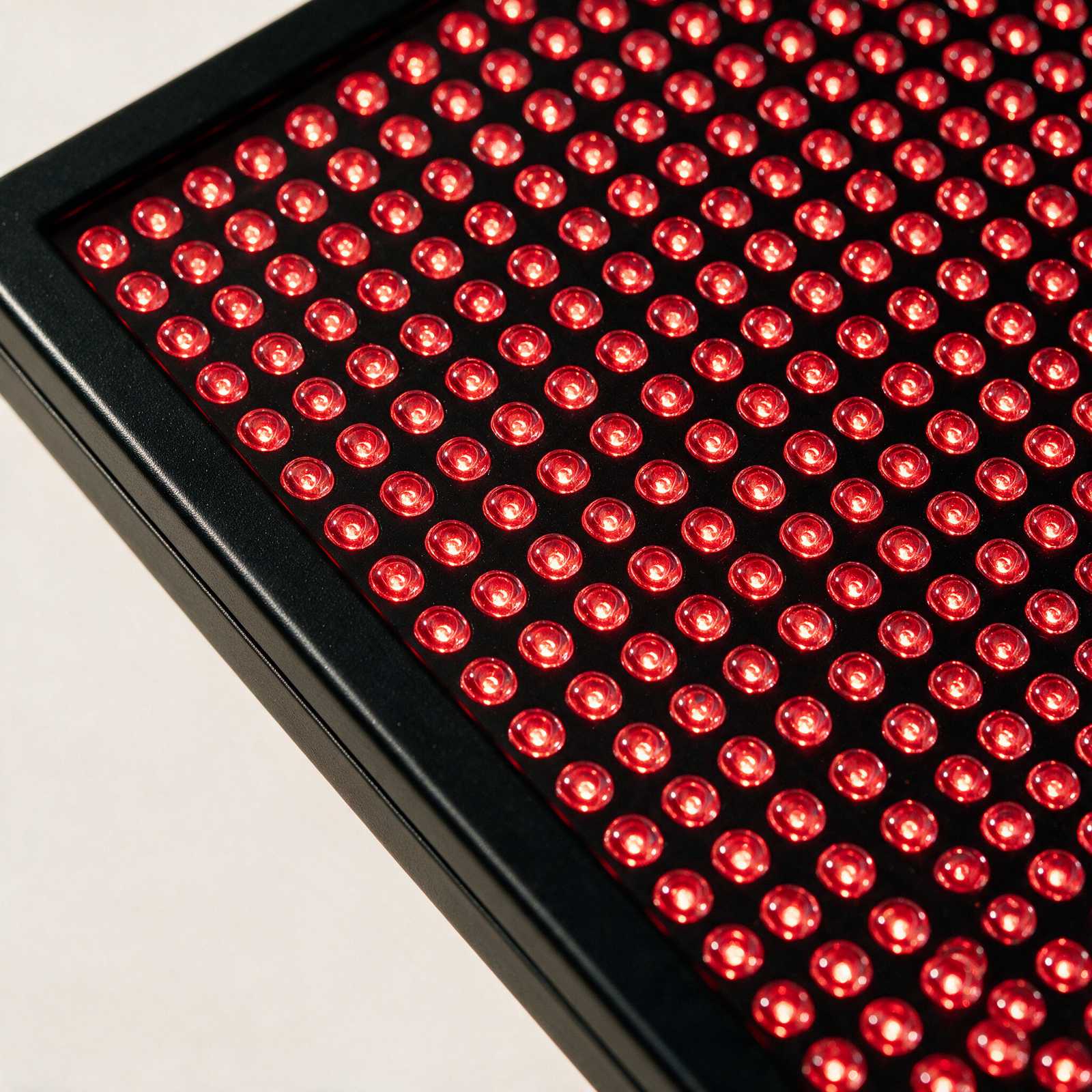 Macro detail of the Panel’s LED face and bezel edge